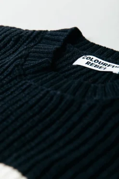 Alba Stripe Knit | Black/white
