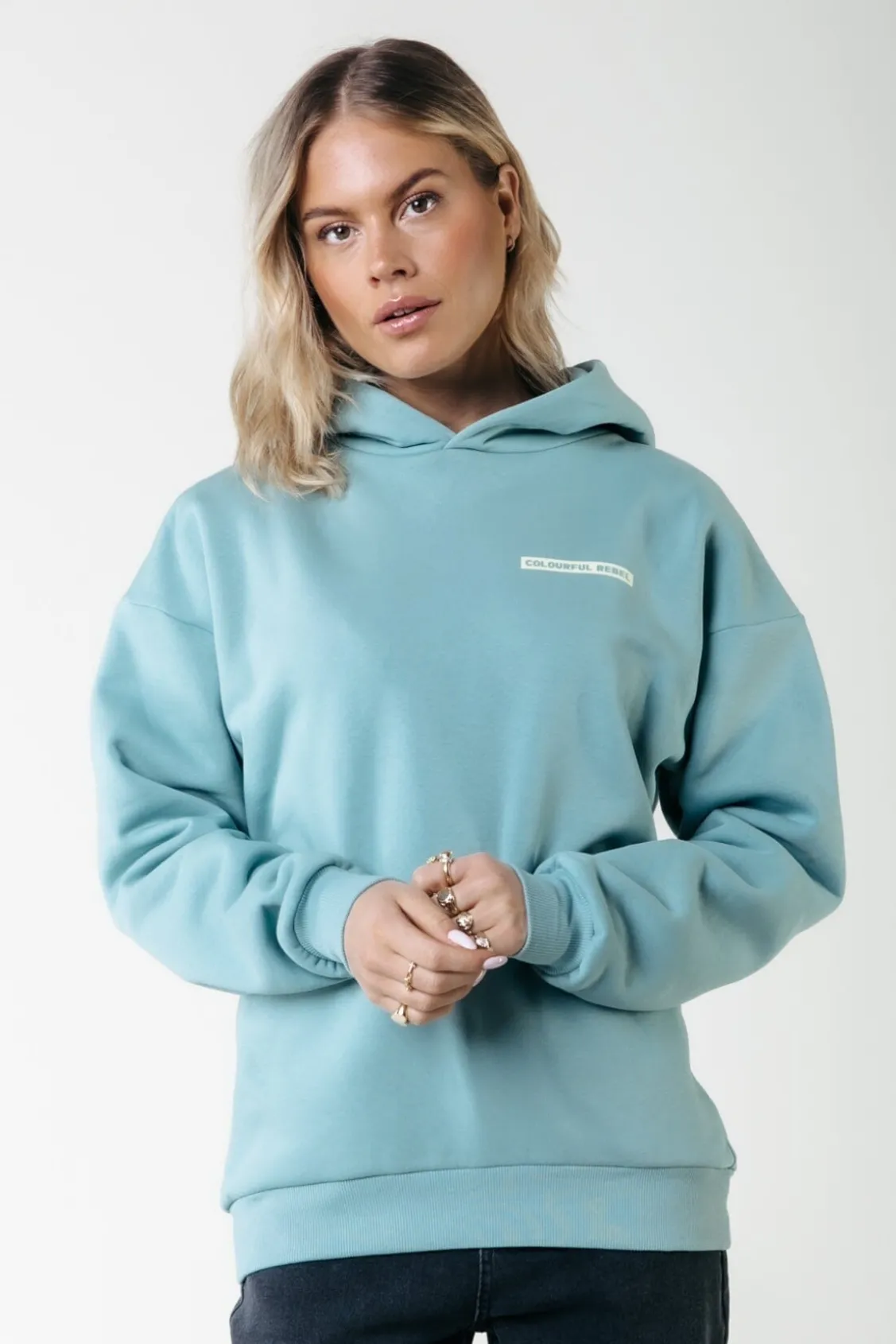 Box Logo Hoodie | Mineral blue