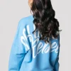 Colourful Rebel Logo Sweat | Mist Blue