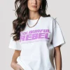 Colourful Rebel Puff Logo T-shirt | Standard white