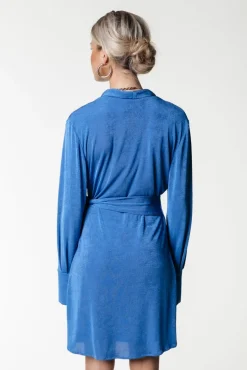 Dorin Uni Wrap Dress | Vallarta Blue