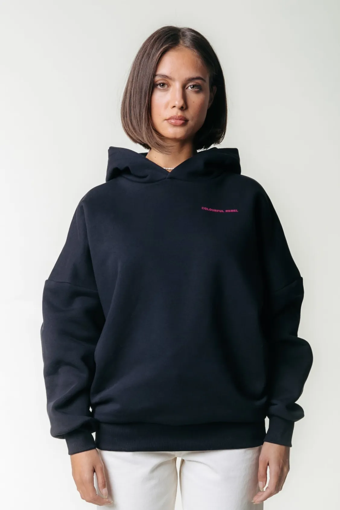 Flower Square Hoodie | Black