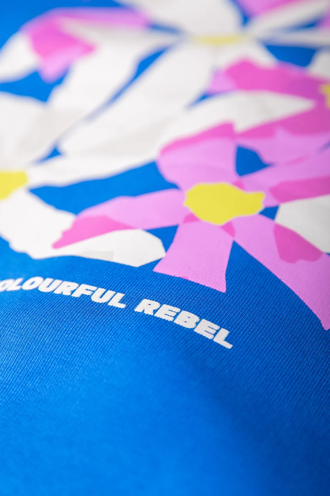 Flower Square Hoodie | Blue