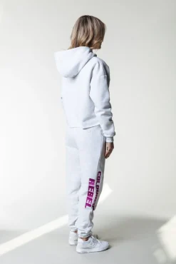 Joelle Logo Jogger Pants | Light grey melange
