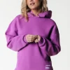 Label Hoodie | Violet Pink