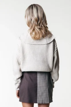 Maeve Check Skirt | Darkest Brown