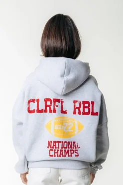 National Champs Hoodie | Light grey melange