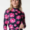 Neyo Poppy Flower Top | Bright pink