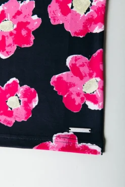 Neyo Poppy Flower Top | Bright pink