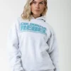 Puff Logo Hoodie | Light grey melange