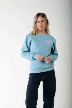 Puff Logo Sweat | Mineral blue