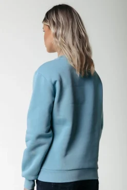 Puff Logo Sweat | Mineral blue