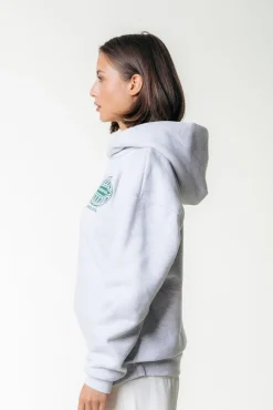 Racer Logo Hoodie | Light grey melange