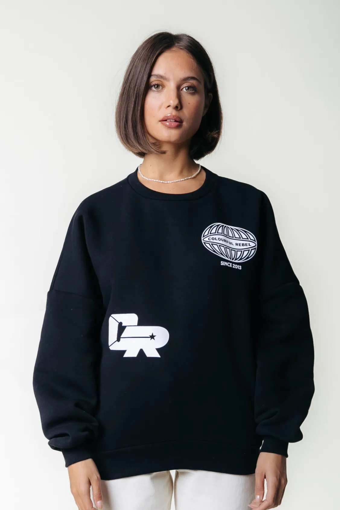 Racer Logo Sweat | Black