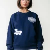 Racer Logo Sweat | Dark Navy