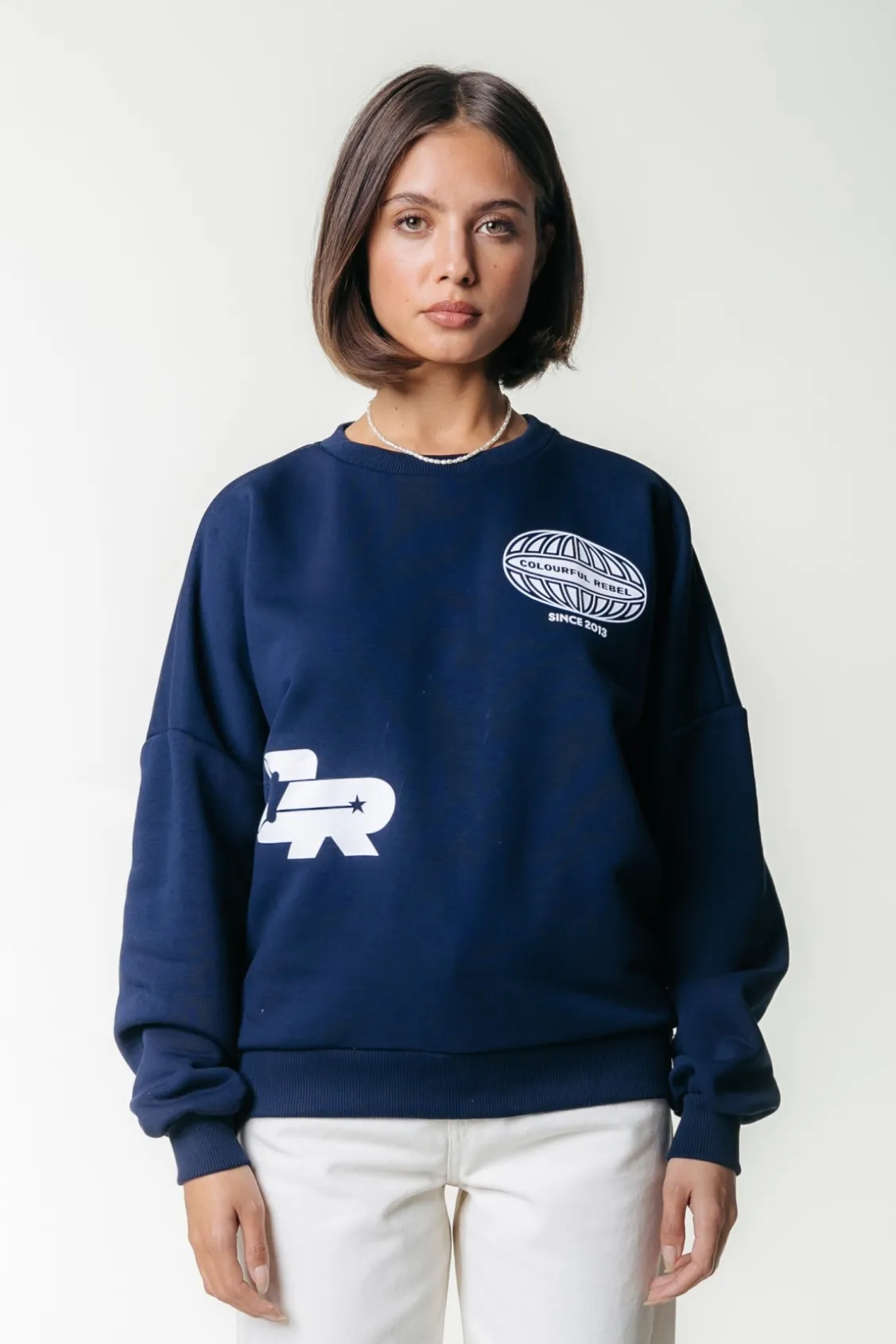 Racer Logo Sweat | Dark Navy