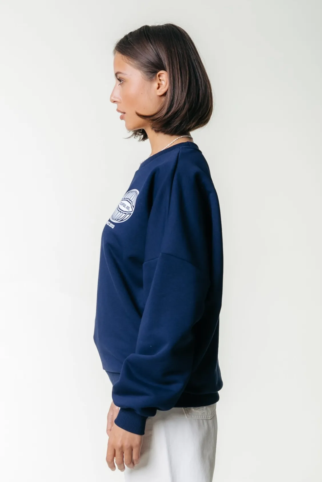 Racer Logo Sweat | Dark Navy