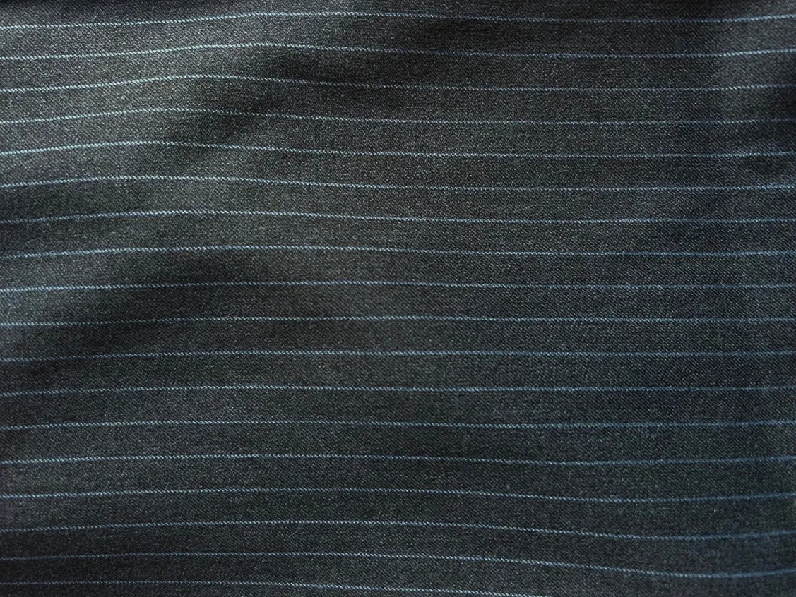 Rus Pinstripe Straight Pants | Dark blue
