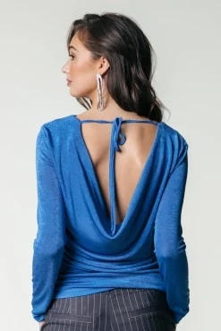 Savannah Waterfall Back Longsleeve | Vallarta Blue