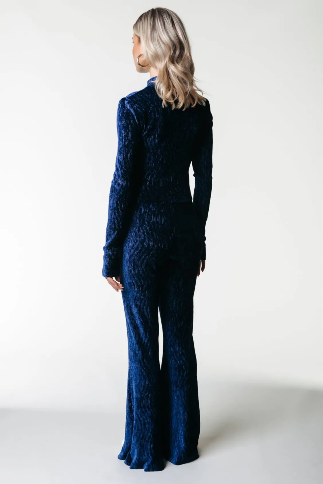 Structure Velvet Flare | Peacoat Blue
