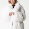 Ulla Faux Fur Coat | Off white
