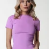 Uni Fitted T-shirt | Crocus Pink