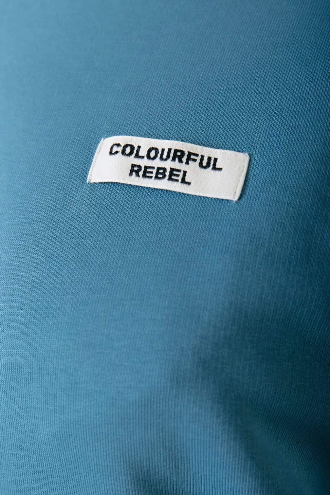 Uni Label Sweat | Soft petrol