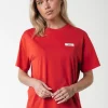 Uni Label T-shirt | Scarlet Red