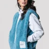 Yoni Teddy Gilet | Adriatic Blue
